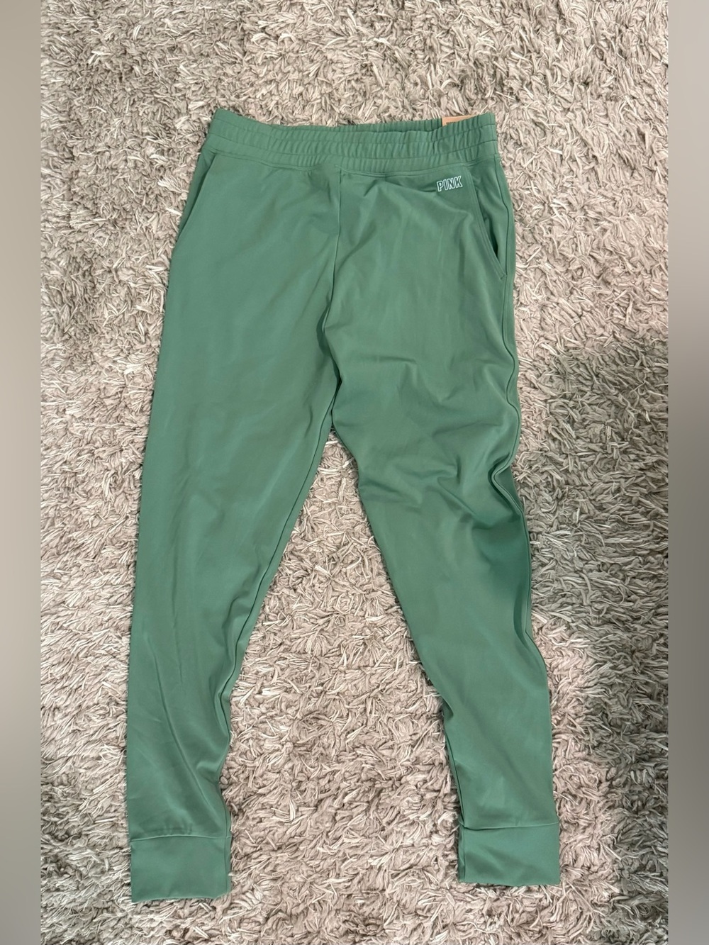 PINK Victoria's Secret Olive Green Jogger Sweatpants